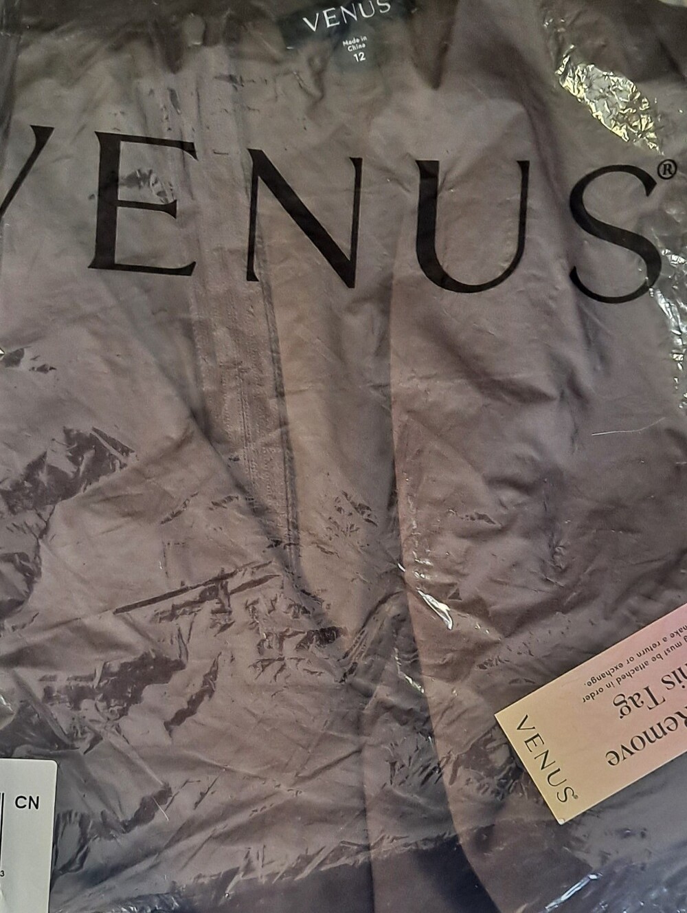 NWT Venus Bodycon Faux Leather Detail Cutout Dress-Brown - Picture 6 of 7
